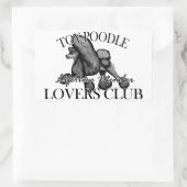 Speelgoed Poodle Lovers Club Black Rechthoekige Sticker (Tas)