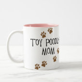 Speelgoed Poodle mama Tweekleurige Koffiemok (Links)