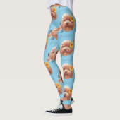 Speelgoed Poodle met bloem en telefoon illustratie Leggings (Links)