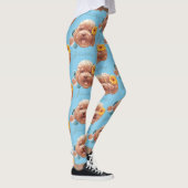Speelgoed Poodle met bloem en telefoon illustratie Leggings (Rechts)