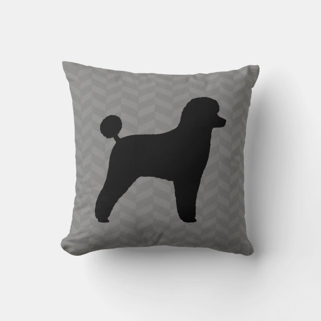 Speelgoed Poodle Silhouette Kussen (Voorkant)
