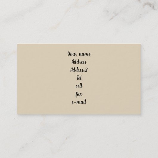 Speelgoed Poodle Visitekaartjes (Achterkant)