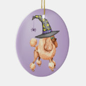 Speelgoed Poodle Witch Keramisch Ornament (Rechts)