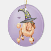 Speelgoed Poodle Witch Keramisch Ornament (Links)