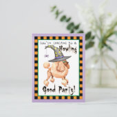 Speelgoed Poodle Witch Uitnodiging (Staand voorkant)