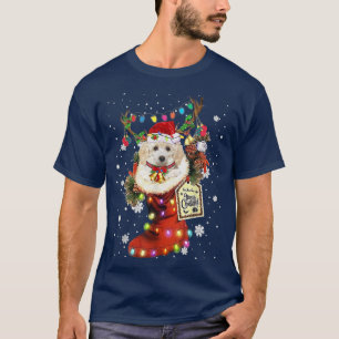 Speelgoed Poodle Xmas startende Kerstmis wintersne T-shirt