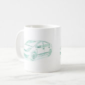 Speelgoed Prius gen2 2004+ Koffiemok (Voorkant links)