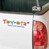 Speelgoed-quotum Bumpersticker (Op Truck)