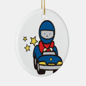 Speelgoed Race Car Keramisch Ornament (Rechts)