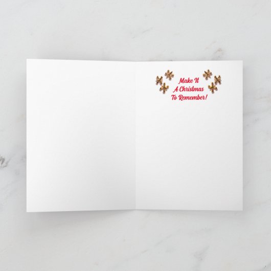  speelgoed Retro kerst Kaart (Binnen)