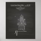 Speelgoed Robot 1955 Patent Art Chalkboard Poster (Voorkant)