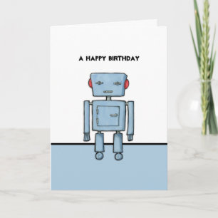 Speelgoed Robot Birthday Card Kaart