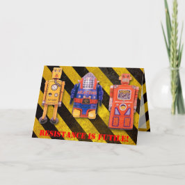 Speelgoed Robot Custom Birthday Kaart