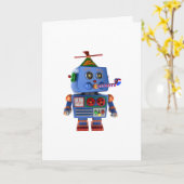 Speelgoed robot kaart (Gele Bloem)