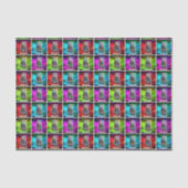 Speelgoed Robot Multicolour Galaxy Retro Cool Cust Tissuepapier (Voorkant)