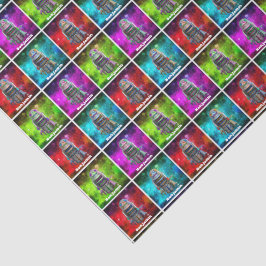 Speelgoed Robot Multicolour Galaxy Retro Cool Cust Tissuepapier