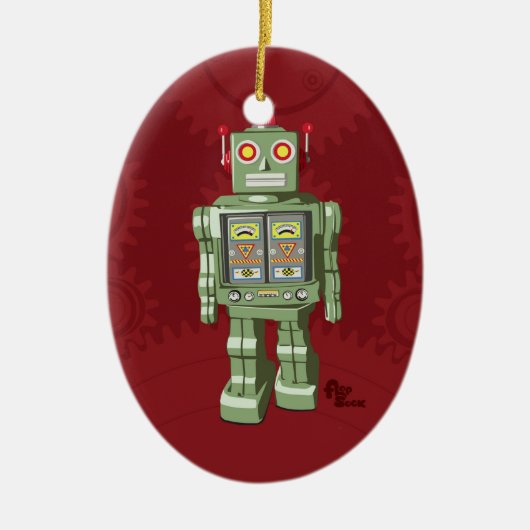 Speelgoed Robot Ornament (Voorkant)