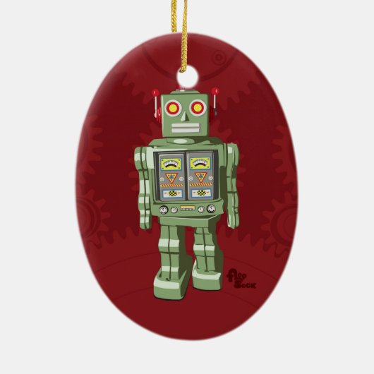 Speelgoed Robot Ornament (Achterkant)