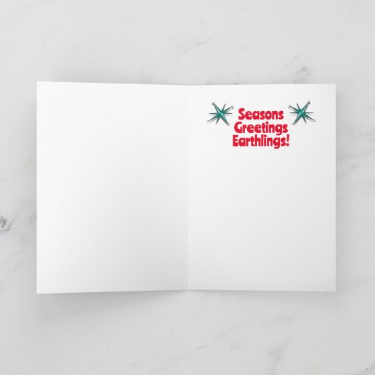 Speelgoed Robot Retro Kerst Kaarten (Binnen)