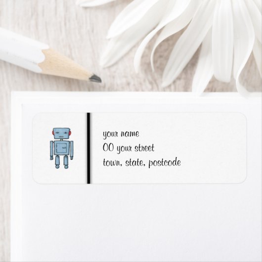 Speelgoed Robot Return Label (Insitu)