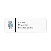 Speelgoed Robot Return Label (Voorkant)