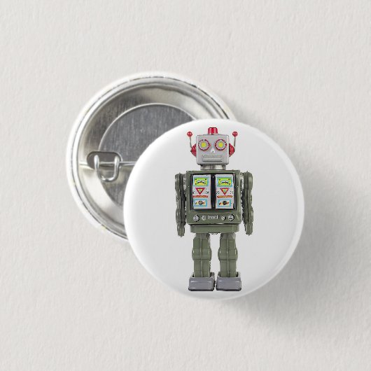 Speelgoed Robot Ronde Button 3,2 Cm (Voorkant /achterkant)