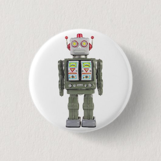 Speelgoed Robot Ronde Button 3,2 Cm (Voorkant)