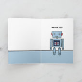Speelgoed Robot Verjaardag Kaart (Binnen)