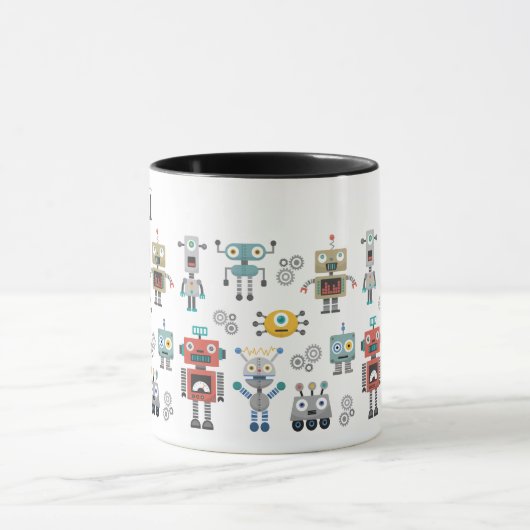 Speelgoed robots mok (Midden)