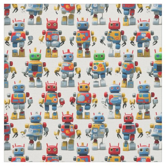 Speelgoed robots stof (Close Up)