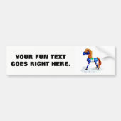 Speelgoed Rocking Hobby Horse met je zin Bumpersticker (Voorkant)