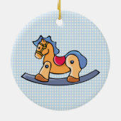 Speelgoed Rocking Horse Keramisch Ornament (Achterkant)