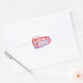 Speelgoed Rode Auto Sticker (Envelop)