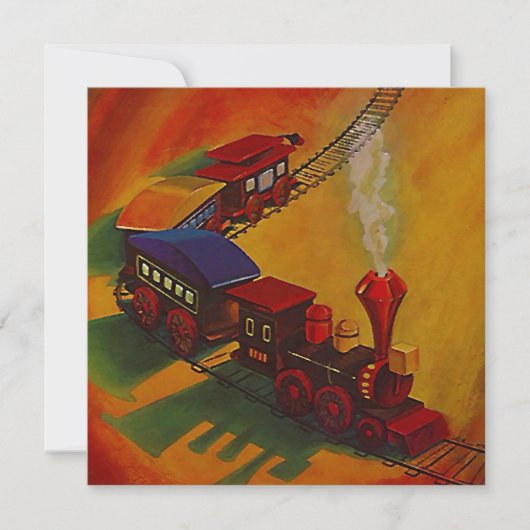 SPEELGOED RRANTTREKKEN ~BIRTHDAY PARTIJ INVITATIE KAART (Voorkant)