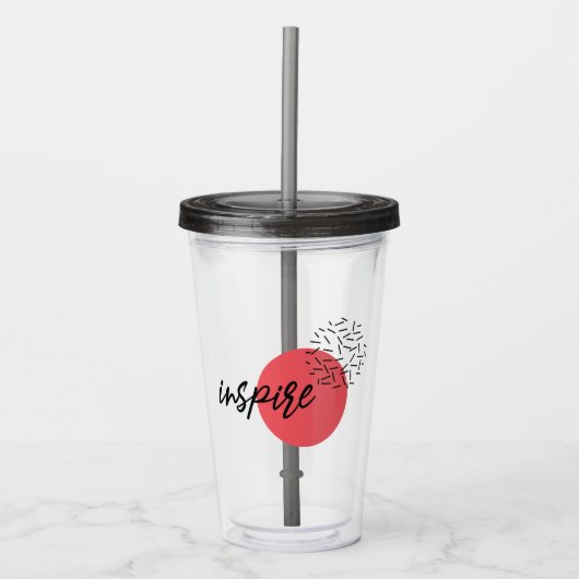 Speelgoed, schattig, modern, eenvoudig design van acryl drinkbeker (Voorkant)