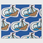Speelgoed Schip Cadeaupapier (Vlak)