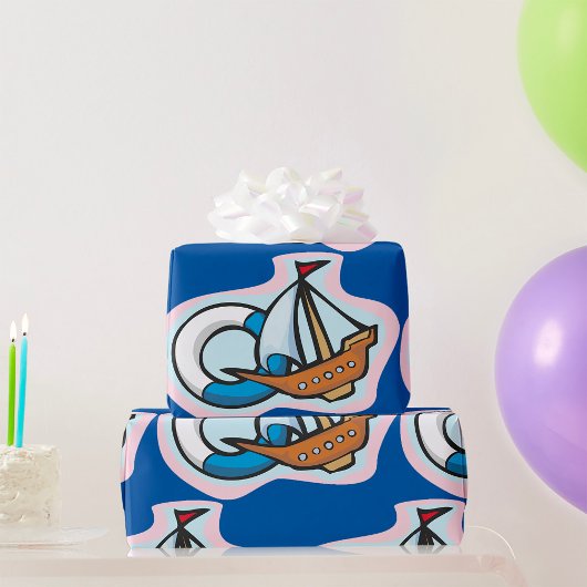 Speelgoed Schip Cadeaupapier