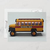 Speelgoed schoolbus voor kinderen briefkaart (Voorkant / Achterkant)