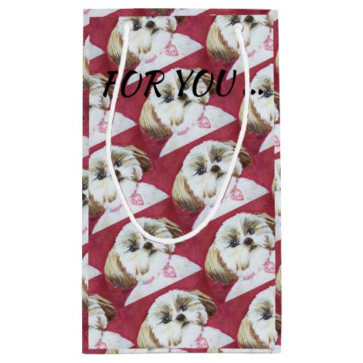 SPEELGOED SHIH TZU MIX KLEIN CADEAUZAKJE (Achterkant)