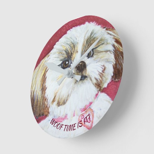 SPEELGOED SHIH TZU MIX RONDE KLOK (Hoek)