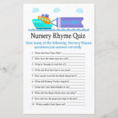 Speelgoed Ship Nursery Rhyme Quiz baby shower game (Voorkant)