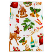 Speelgoed | Snop van het pretpatroon Merry kerst Medium Cadeauzakje (Achterkant)