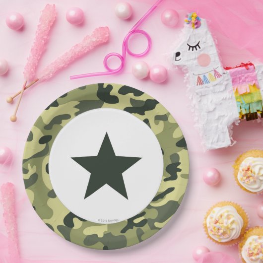 Speelgoed Soldaat Army Paper Dinner Bord (Feest)