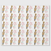 Speelgoed Soldaat Brief van Kerstman Kerstmis Cadeaupapier (Vlak)