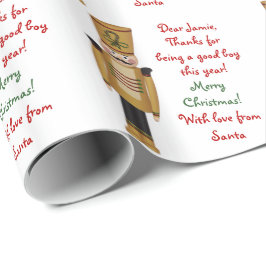 Speelgoed Soldaat Brief van Kerstman Kerstmis Cadeaupapier