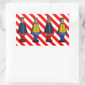 Speelgoed Soldaat Generals Rechthoekige Sticker (Tas)