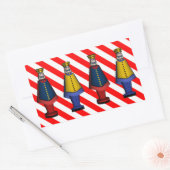 Speelgoed Soldaat Generals Rechthoekige Sticker (Envelop)