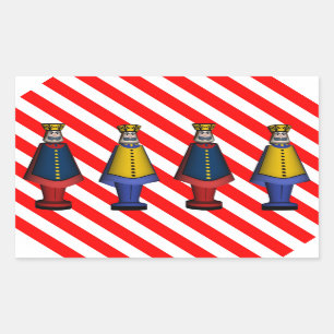 Speelgoed Soldaat Generals Rechthoekige Sticker
