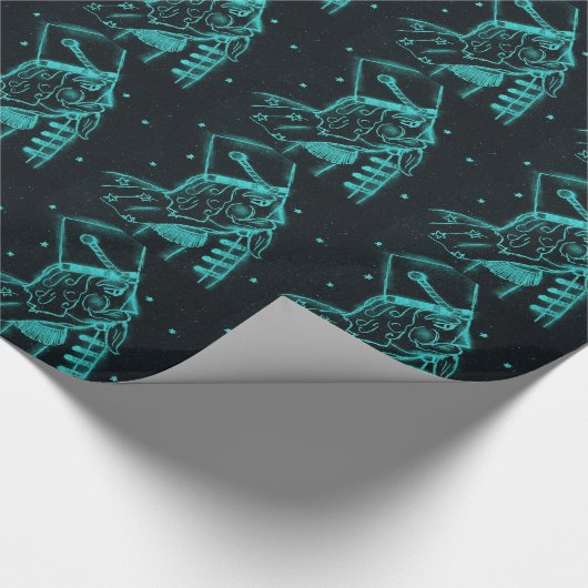 Speelgoed Soldaat in Black en Aqua Cadeaupapier (Hoek)