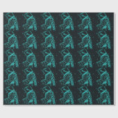 Speelgoed Soldaat in Black en Aqua Cadeaupapier (Vlak)